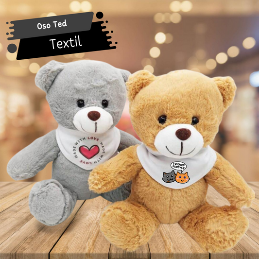 Oso Ted con paliacate personalizado