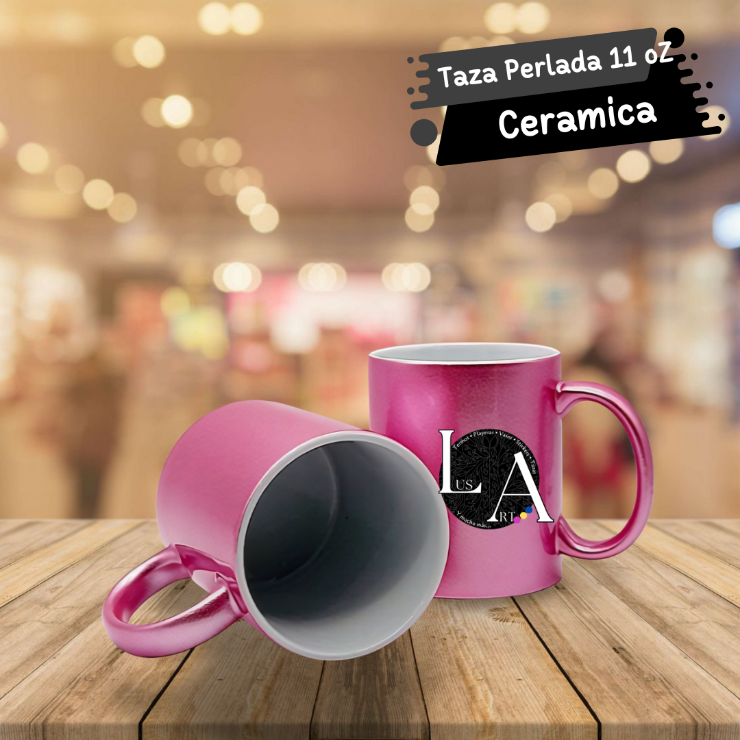 Taza Perlada de 11oZ Personalizada