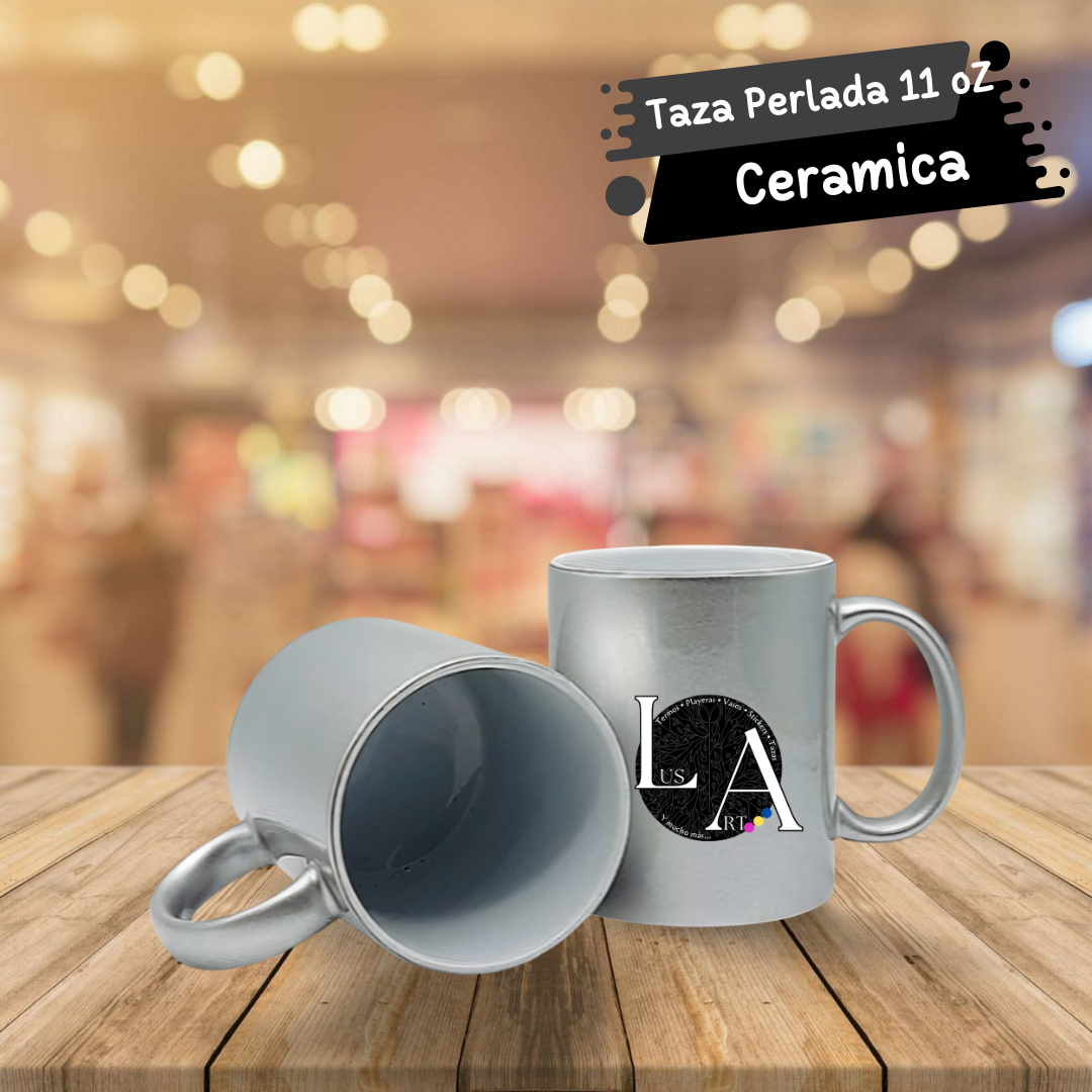 Taza Perlada de 11oZ Personalizada